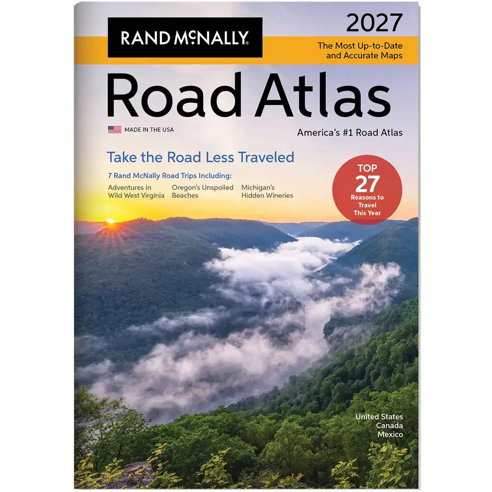 ■ RAND McNALLY ROAD ATLAS 1989 米国の道路地図 2027 Large Scale USA Road Atlas - Rand McNally – Metsker Maps