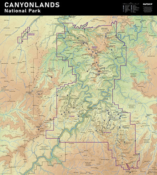 Canyonlands National Park Raised Relief Map by Hubbard Scientific - Image 2