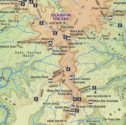 Canyonlands National Park Wall Map by MapShop - Image 2