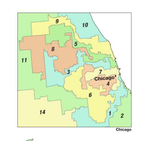 United States 2024 Congressional Districts Wall Map by MapShop - Image 3
