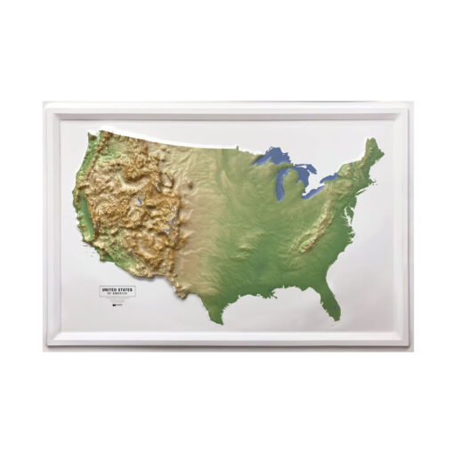 United States Natural Raised Relief