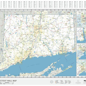 Connecticut State Wall Map by MapShop