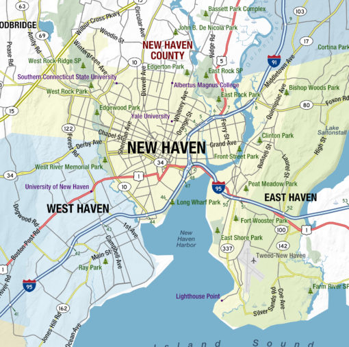 Connecticut State Wall Map by MapShop - Image 3
