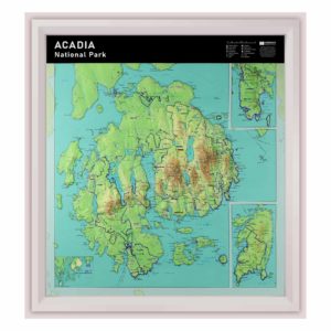 Acadia National Park Raised Relief Map by Hubbard Scientific