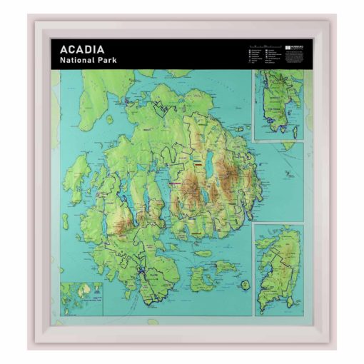 Acadia National Park Raised Relief Map by Hubbard Scientific