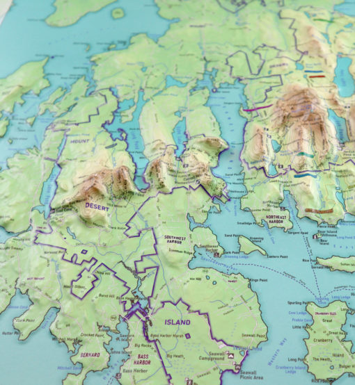 Acadia National Park Raised Relief Map by Hubbard Scientific - Image 2