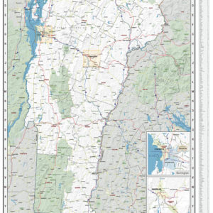 Vermont Wall Map by MapShop