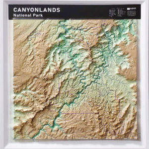Canyonlands National Park Raised Relief Map by Hubbard Scientific