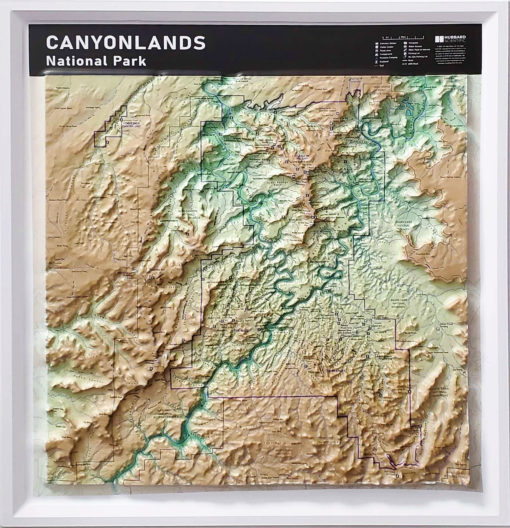 Canyonlands National Park Raised Relief Map by Hubbard Scientific