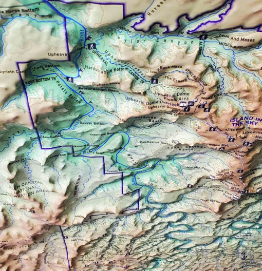 Canyonlands National Park Raised Relief Map by Hubbard Scientific - Image 3