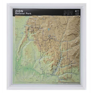 Zion National Park Raised Relief Map by Hubbard Scientific