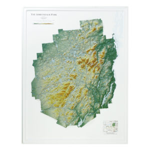 Adirondack Park Raised Relief Map by Hubbard Scientific