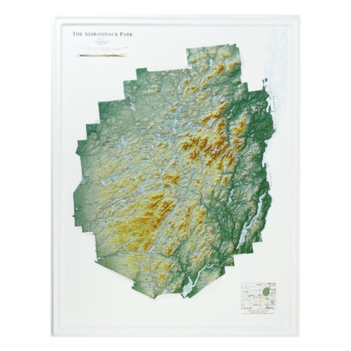 Adirondack Park Raised Relief Map by Hubbard Scientific