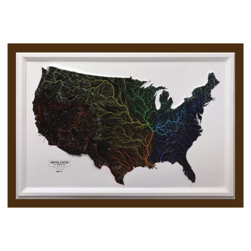 United States Hydrological Raised Relief Map by Hubbard Scientific - Image 6