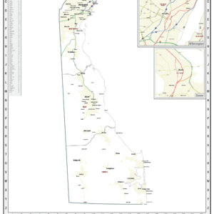 Delaware Territory Planner Wall Map by MapShop