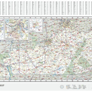 Kentucky State Wall Map by MapShop