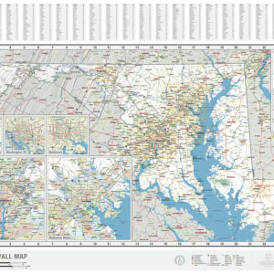 Maryland State Wall Map by MapShop