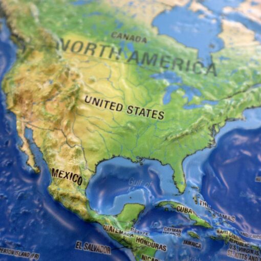 World Ranger Raised Relief Map by Hubbard Scientific - Image 3