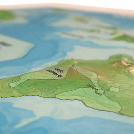 Hawaii Raised Relief Map by Hubbard Scientific - Image 3
