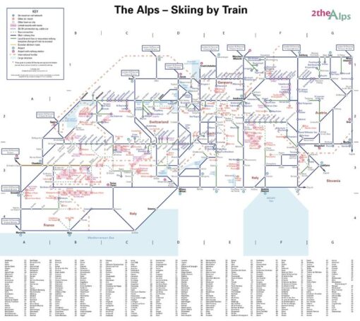The Alps - Skiing by Train with Index - Small by 2theAlps