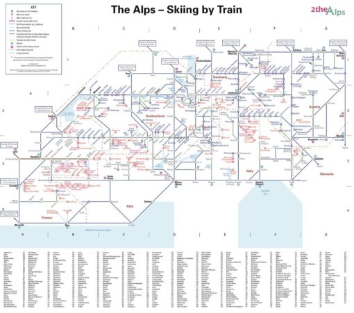The Alps - Skiing by Train with Index by 2theAlps