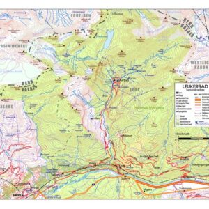 Hiking around Leukerbad, Switzerland by Inspirit Cartographics