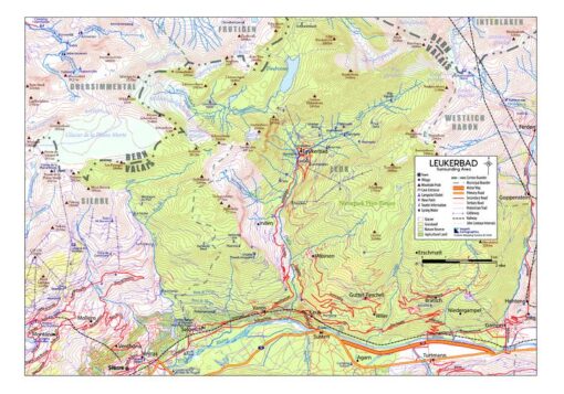 Hiking around Leukerbad, Switzerland by Inspirit Cartographics