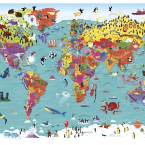Collins Children's World Wall Map by Collins