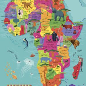Collins Children's Africa Wall Map by Collins