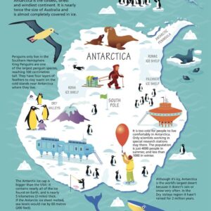 Collins Children's Antarctica Wall Map by Collins
