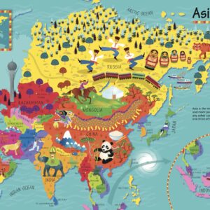 Collins Children's Asia Wall Map by Collins