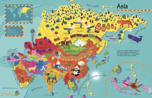 Collins Children's Asia Wall Map by Collins