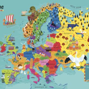 Collins Children's Europe Wall Map by Collins
