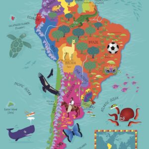 Collins Children's South America Wall Map by Collins