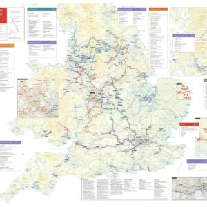Collins Nicholson Waterways Map of Great Britain by Collins