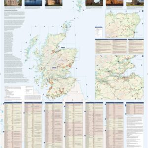 Collins Castles Map of Scotland by Collins