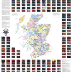 Collins Tartans Map of Scotland by Collins
