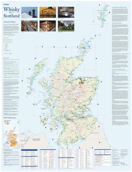 Collins Whisky Map of Scotland by Collins