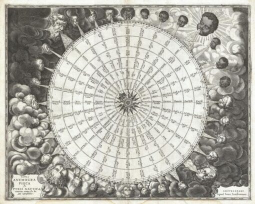 Jansson Wind Rose (1650) by Artokoloro