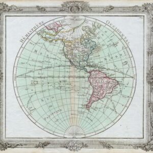 Brion de la Tour Map of the Western Hemisphere (1764) by Artokoloro