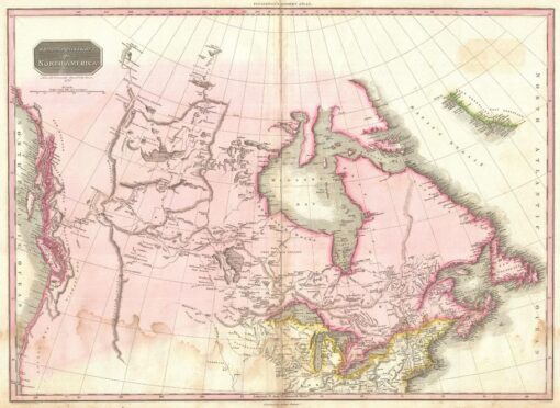 Pinkerton Map of British North America or Canada (1818) by Artokoloro