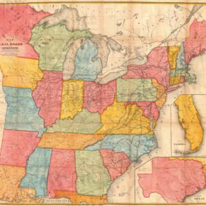 Andrews Railroad Map of the United States (1852) by Artokoloro