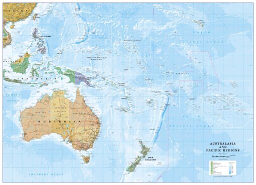 Australia and Pacific Regions by Cosmographics