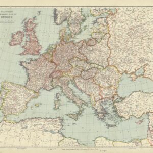 Stanford's Tourist's Map of Europe (1928) by Stanfords