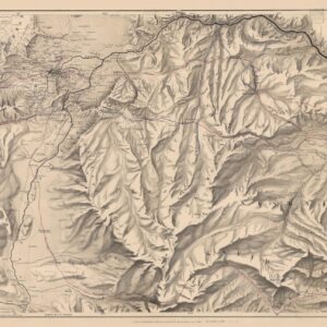 Stanford's New Map of Kabul (1880) by Stanfords