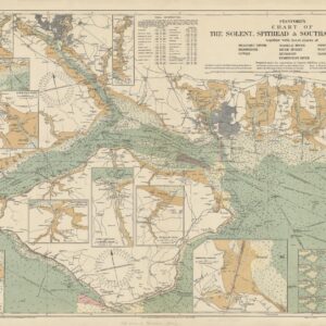 Stanford's Chart of the Solent, Spithead and Southampton Water (1932) by Stanfords