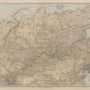Stanford's Map of the Siberian Railway (1904) by Stanfords