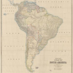 Stanford's Library Map of South America (1864) by Stanfords