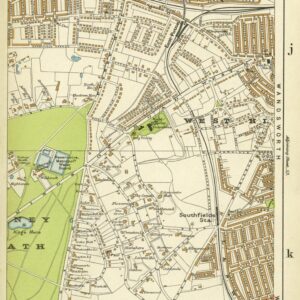 Stanford's Indexed Atlas of the County of London, Sheet 58, Putney & Southfields (1911) by Stanfords