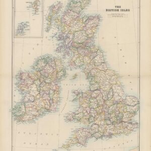 Stanford's Folio British Isles Map (1884) by Stanfords